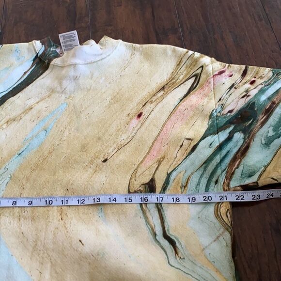 Vintage Tultex Crewneck Tie dye sweatshirt size L amazing unique Like new - Picture 9 of 11